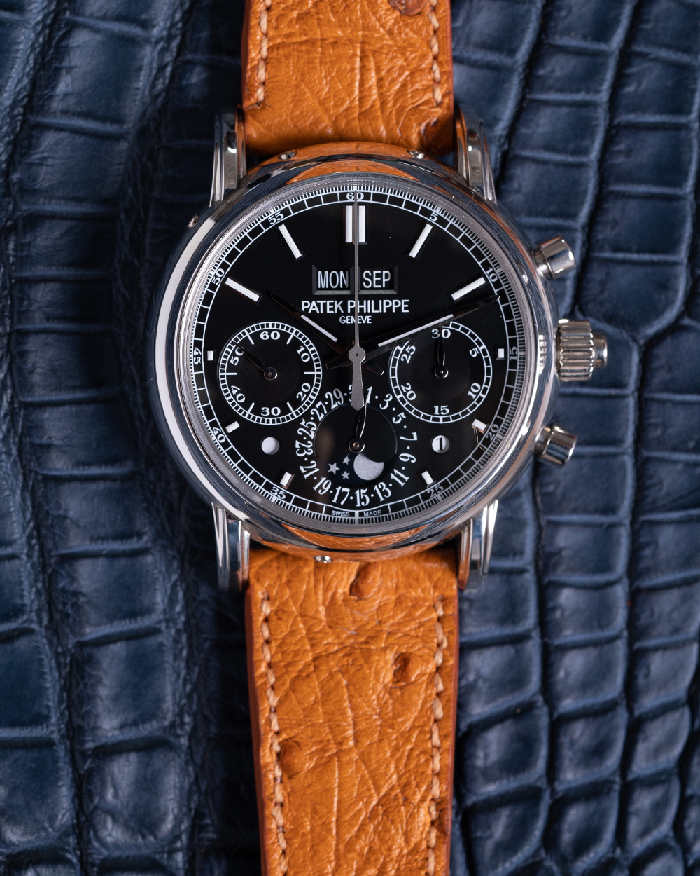 Pulseira de Avestruz Tradicional Laranja