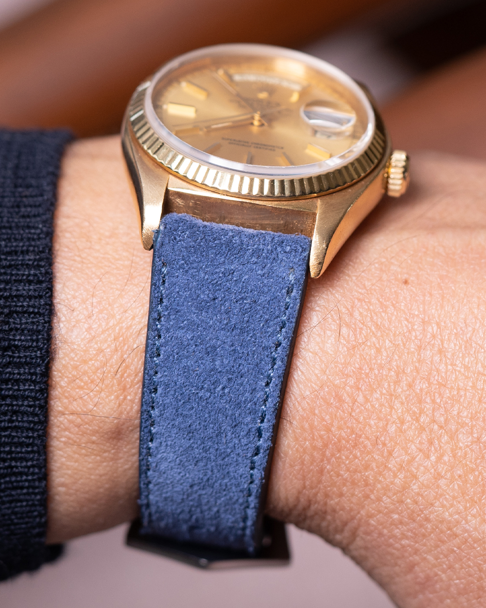 Pulseira de Camurça Azul