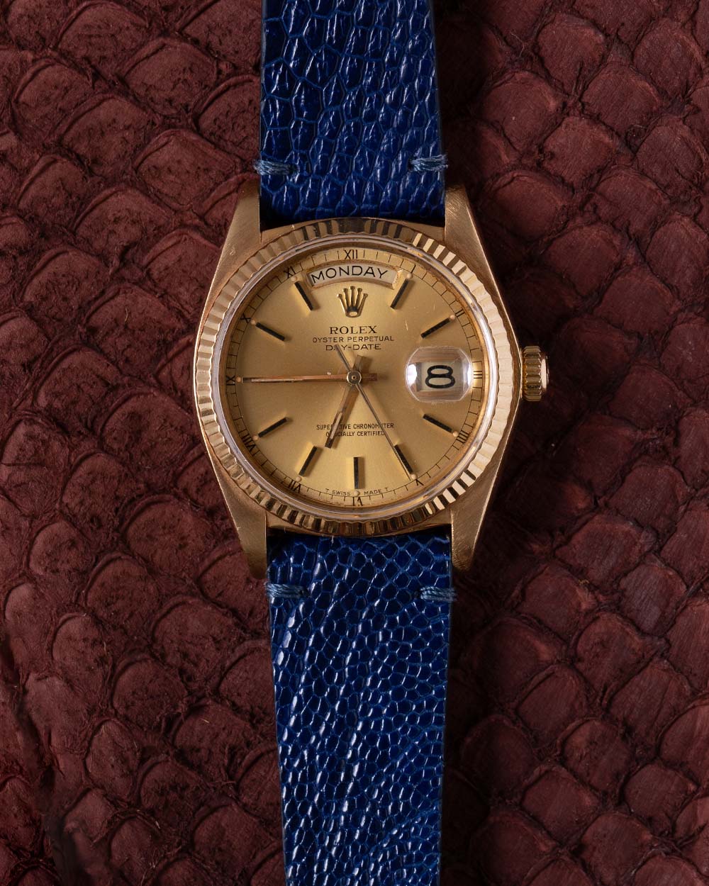 Pulseira de Canela de Avestruz Azul