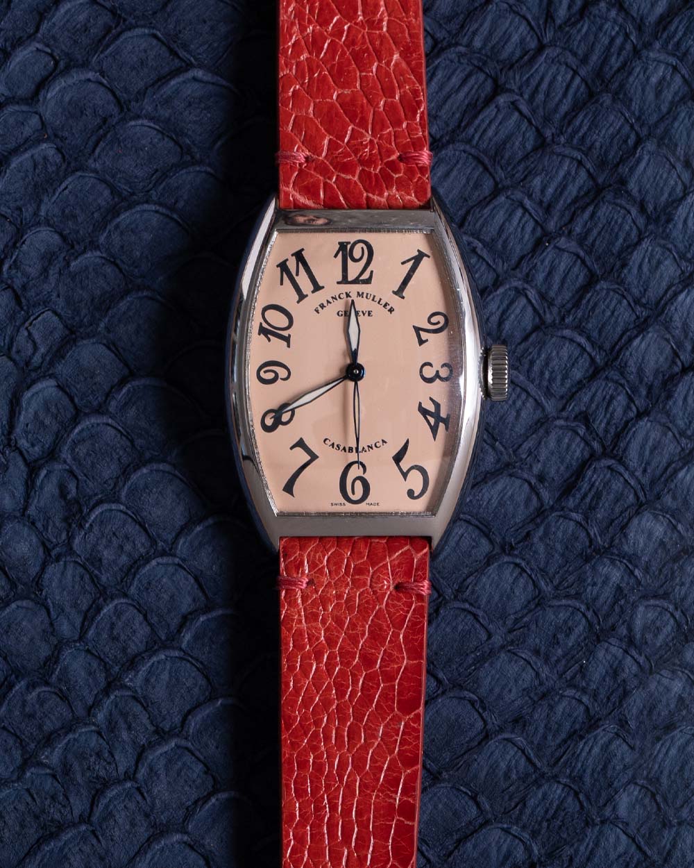 Pulseira de Canela de Avestruz Coral