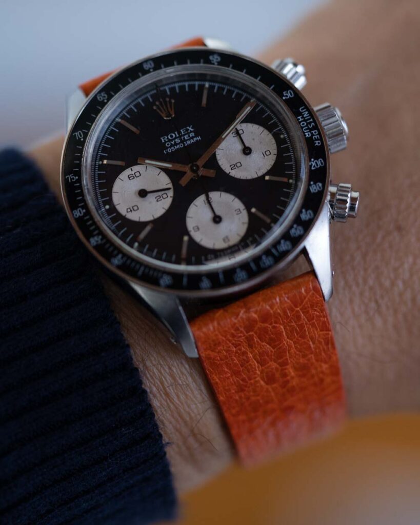 Pulseira de Canela de Avestruz Laranja