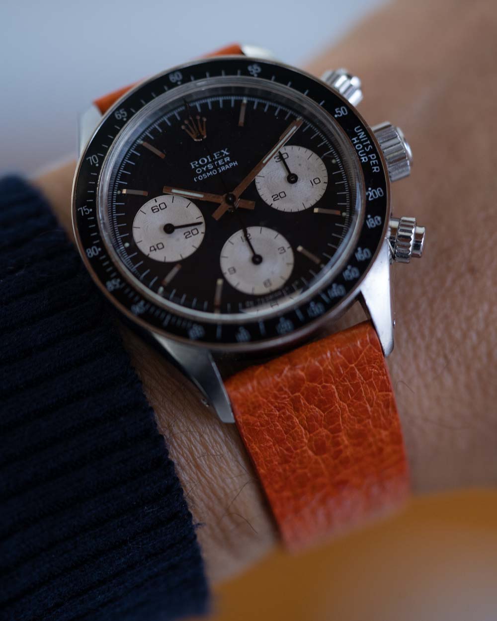 Pulseira de Canela de Avestruz Laranja