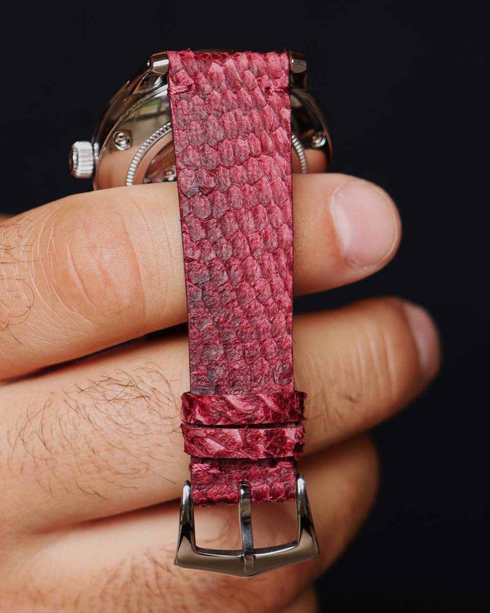Pulseira de Corvina Bordô