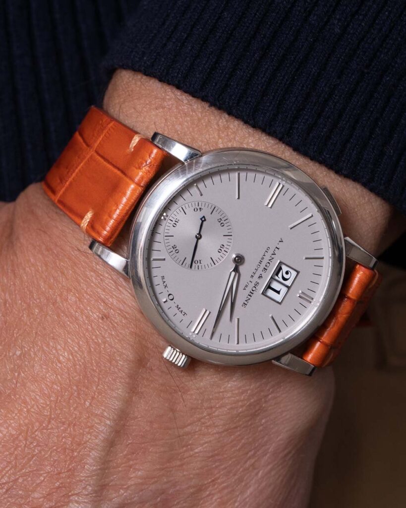 Pulseira de Crocodilo Laranja