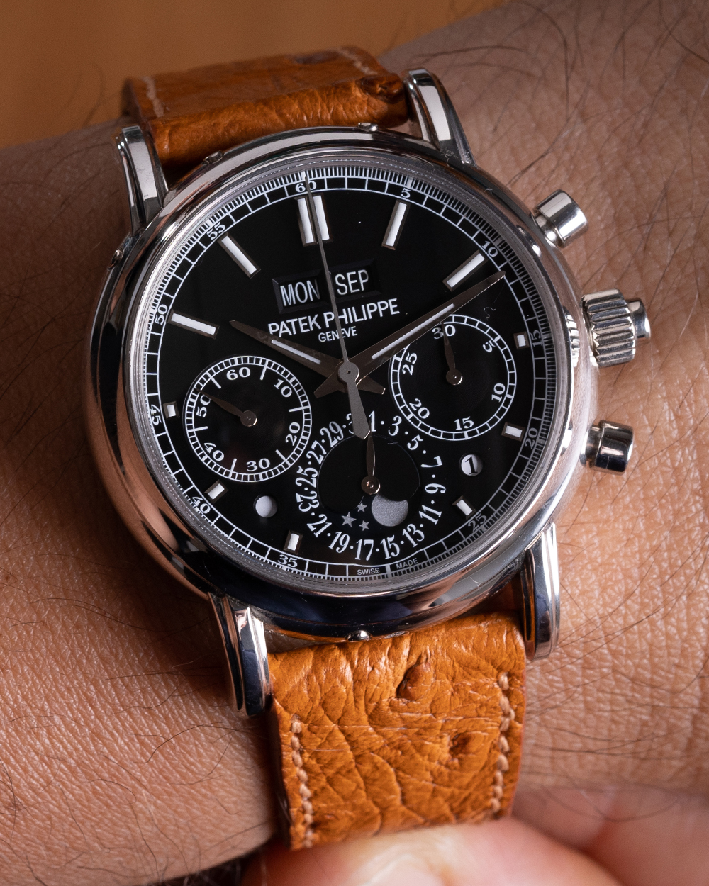 Pulseira de Avestruz Tradicional Laranja - Imagem 2