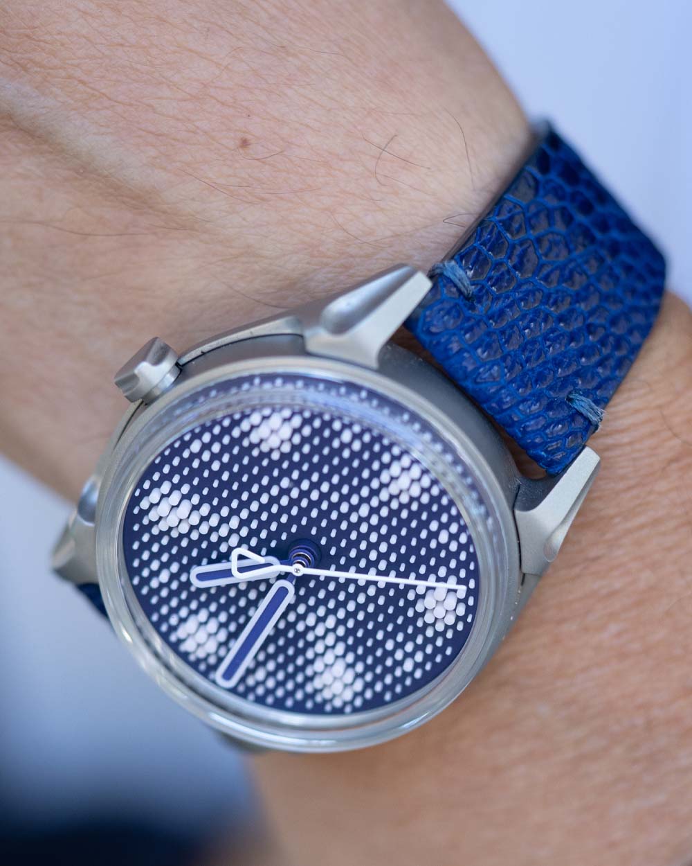 Pulseira de Canela de Avestruz Azul - Imagem 2