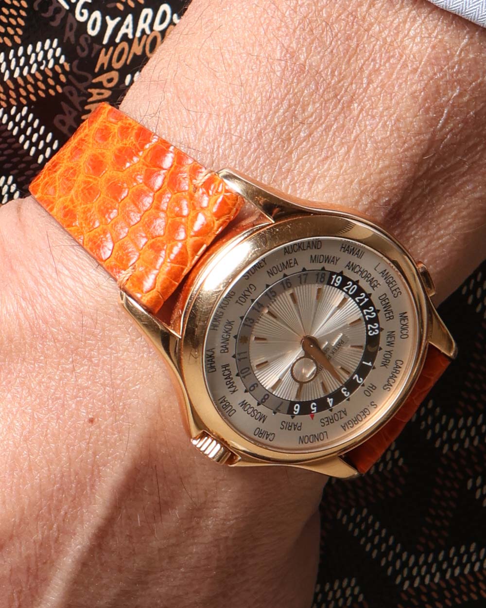 Pulseira de Canela de Avestruz Laranja - Imagem 5