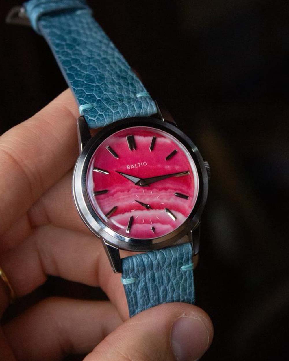 Pulseira de Canela de Avestruz Turquesa - Imagem 4